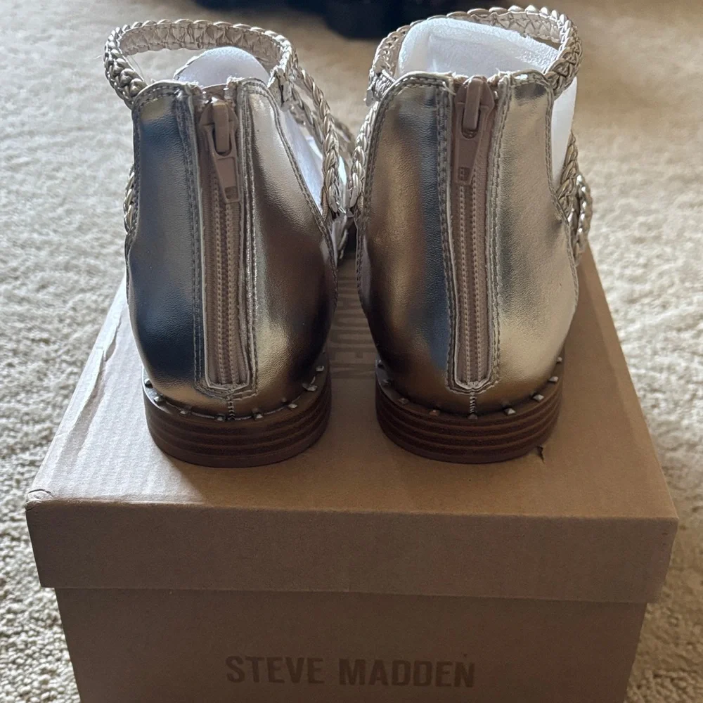 Steve Madden TESSI Gladiator Braided Sandals. NIB - Picture 3 of 5